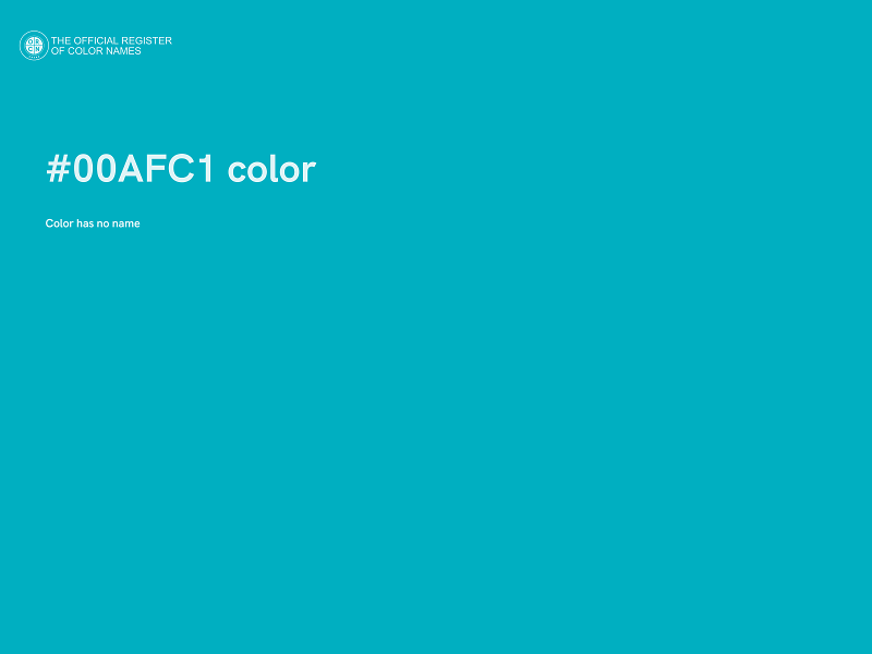 #00AFC1 color image