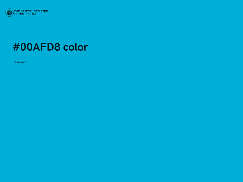 #00AFD8 color image