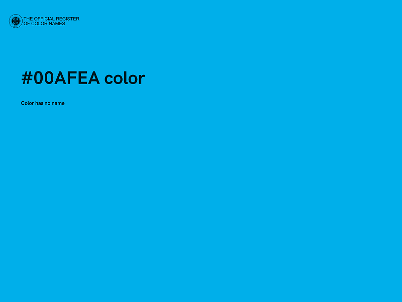 #00AFEA color image