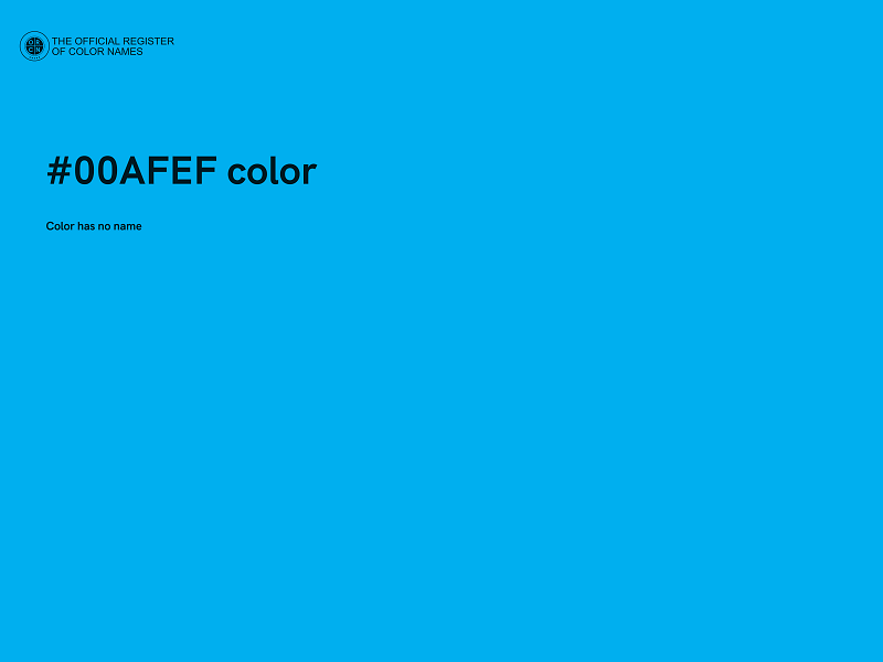 #00AFEF color image