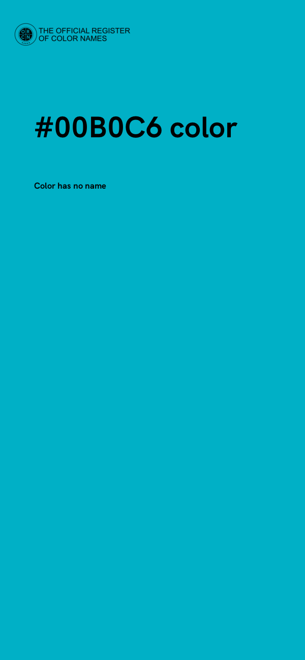 #00B0C6 color image