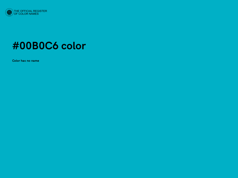 #00B0C6 color image