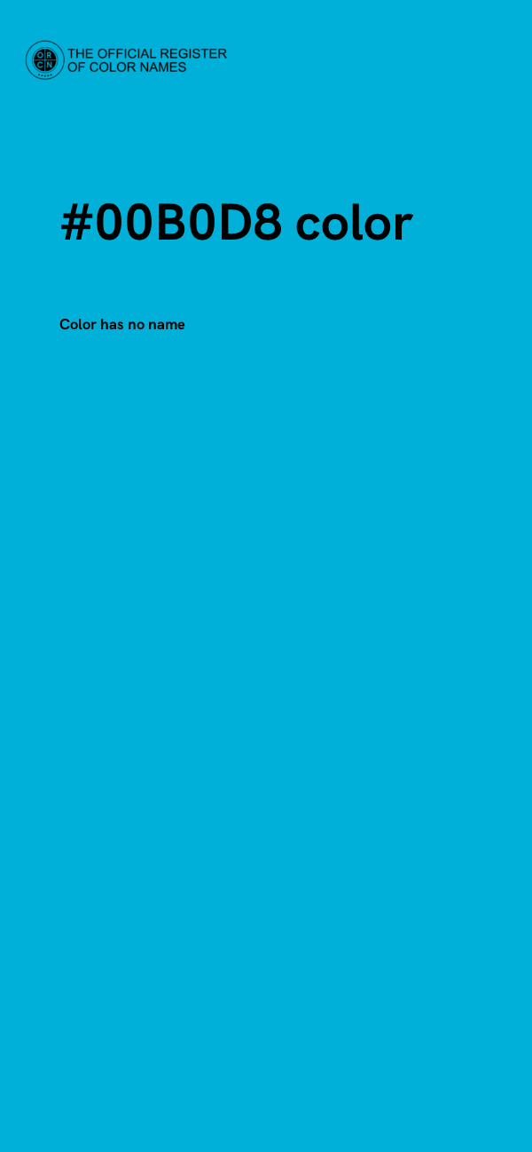 #00B0D8 color image