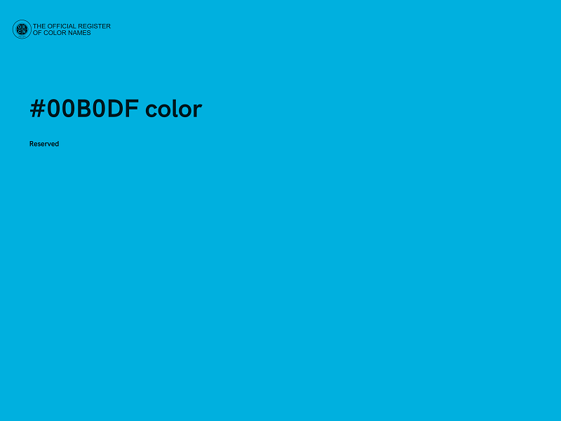 #00B0DF color image