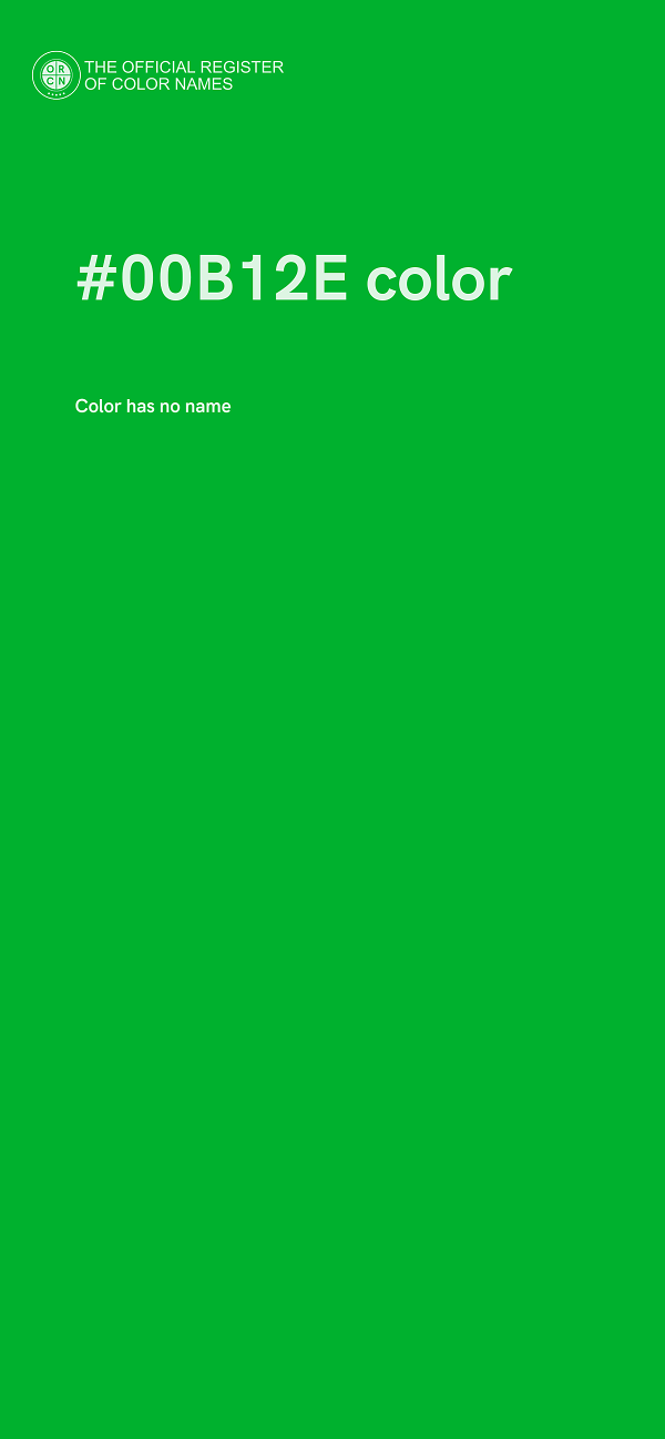 #00B12E color image
