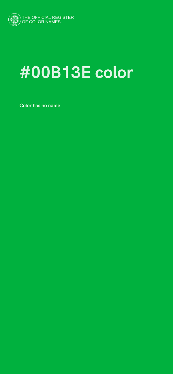 #00B13E color image