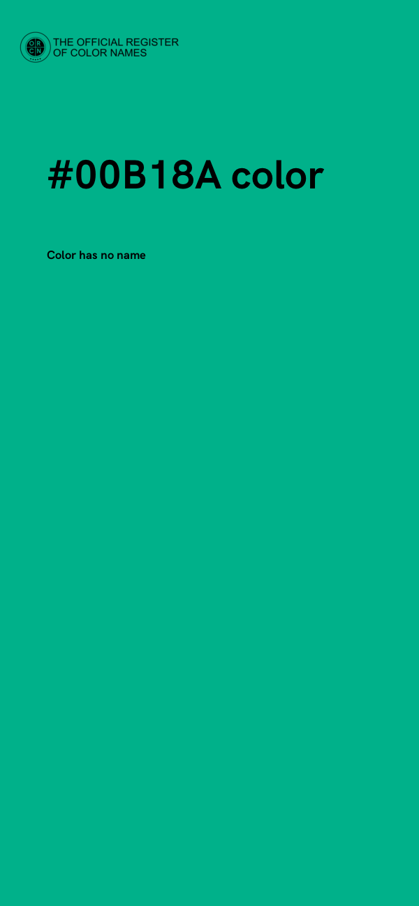 #00B18A color image
