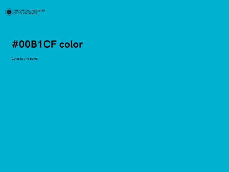 #00B1CF color image