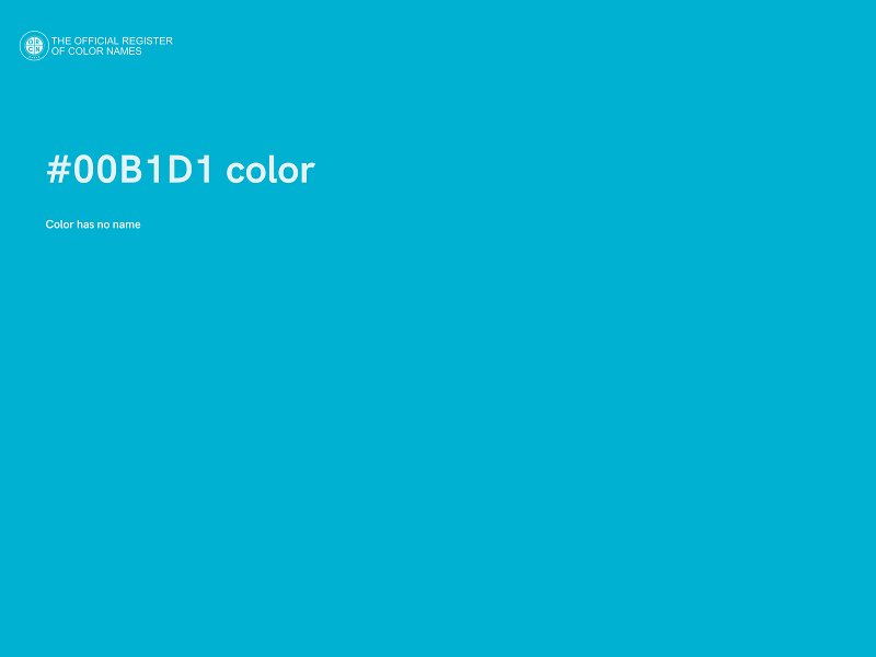 #00B1D1 color image