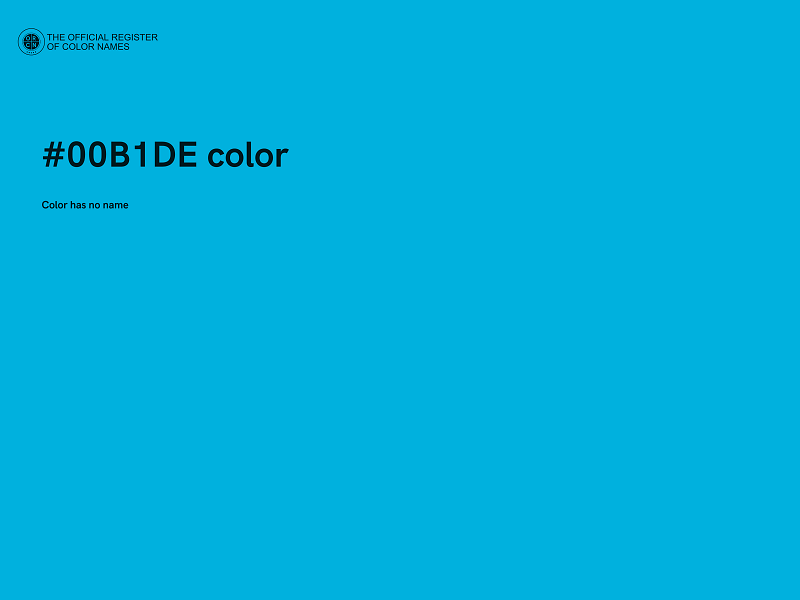 #00B1DE color image