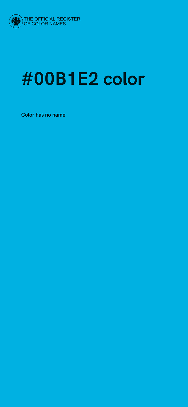 #00B1E2 color image