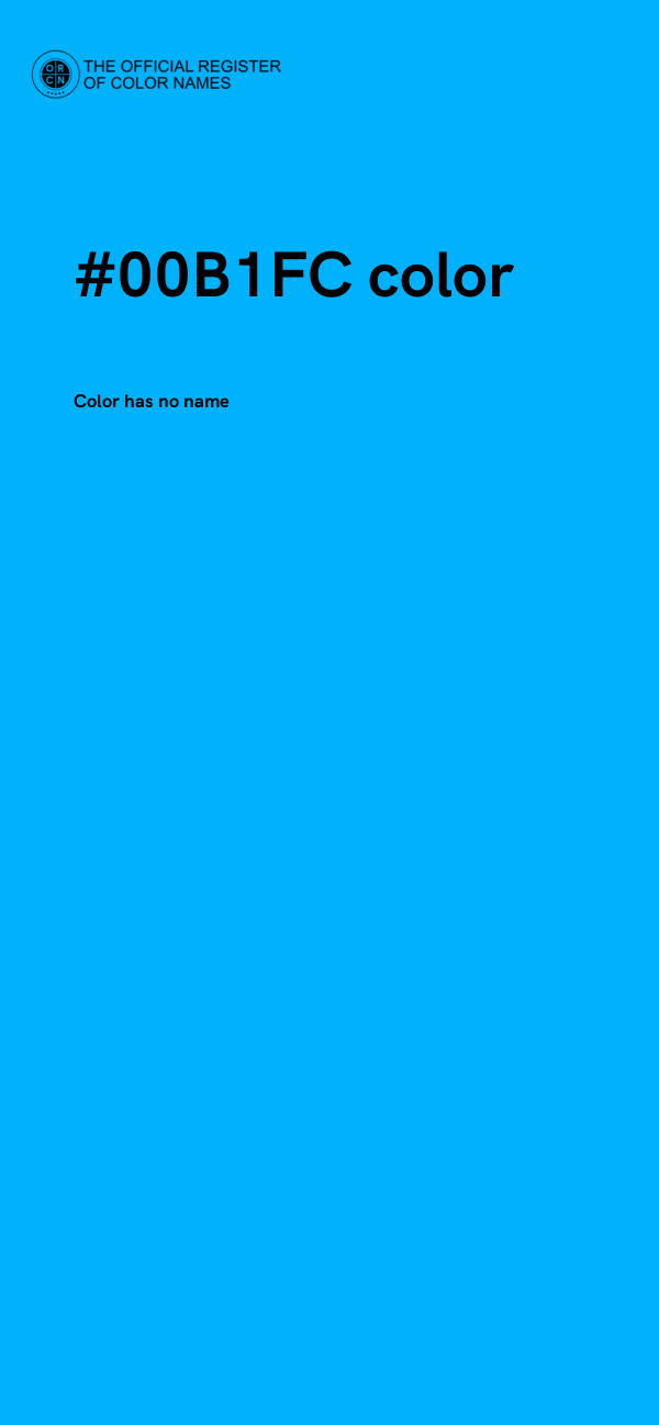 #00B1FC color image