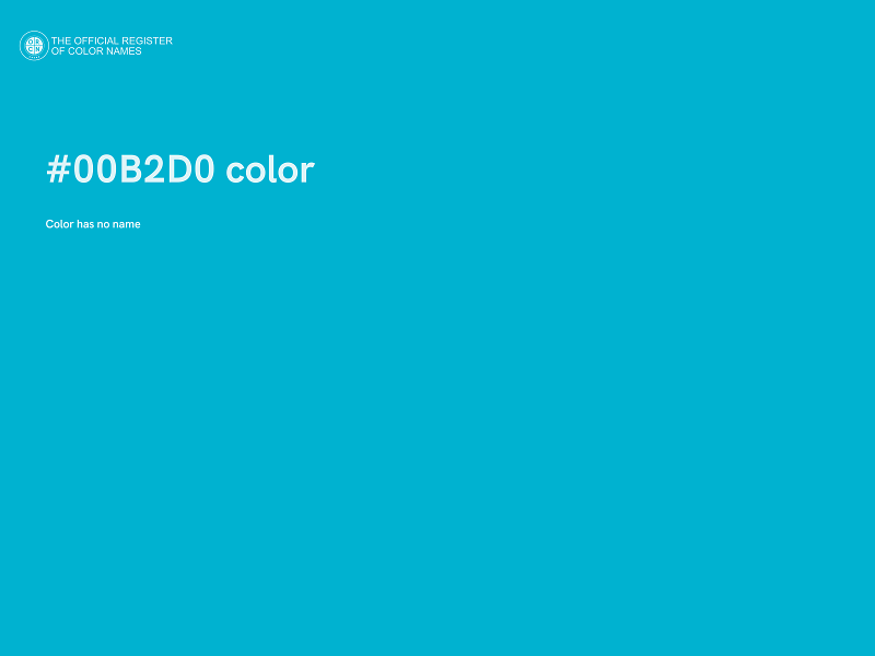 #00B2D0 color image