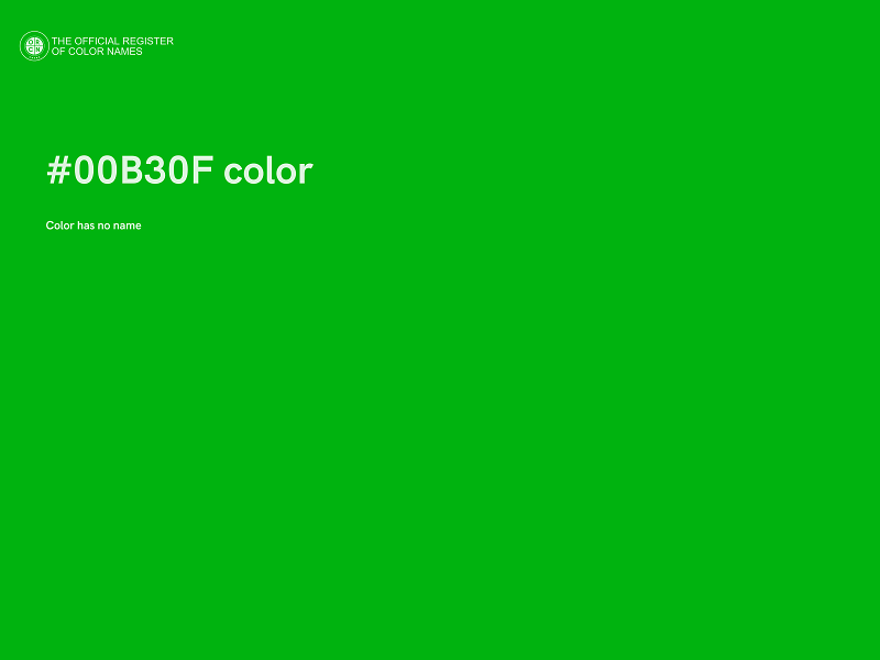 #00B30F color image
