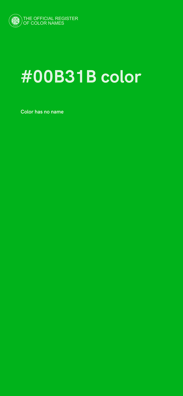 #00B31B color image