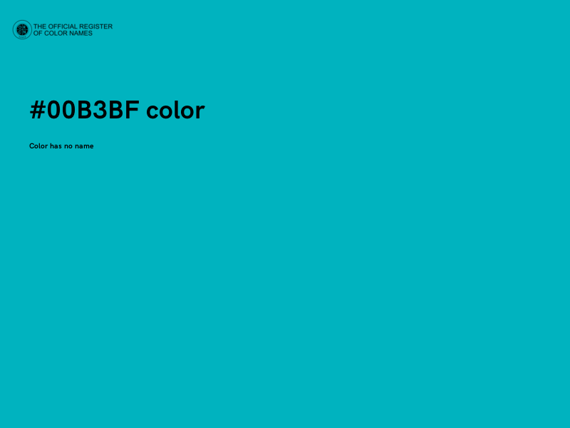 #00B3BF color image