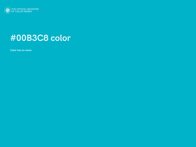 #00B3C8 color image