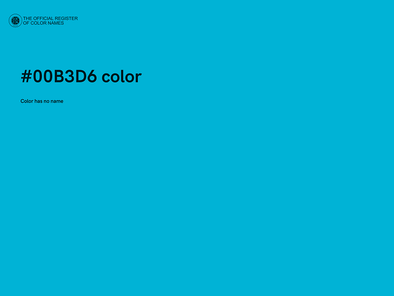 #00B3D6 color image