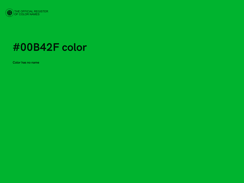 #00B42F color image