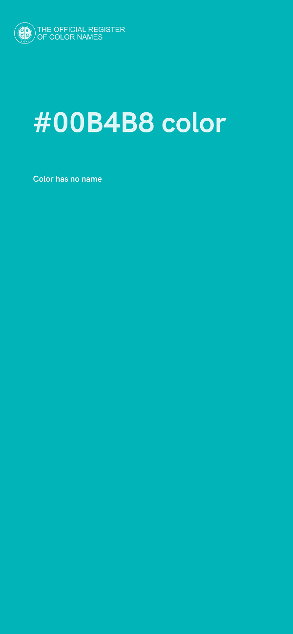 #00B4B8 color image