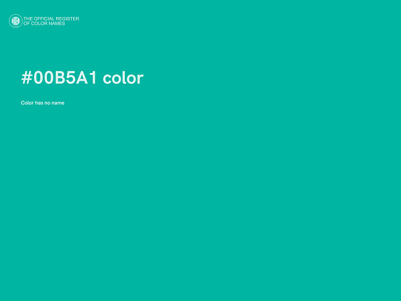 #00B5A1 color image