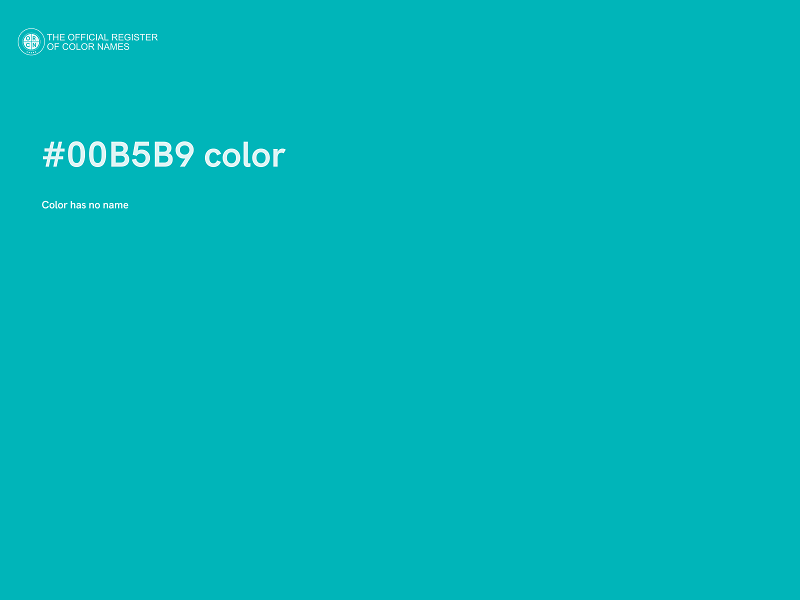 #00B5B9 color image