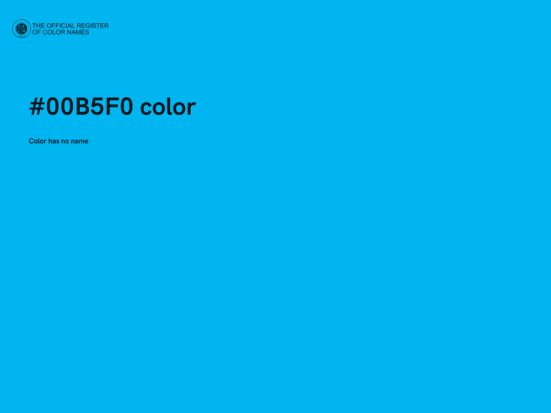 #00B5F0 color image