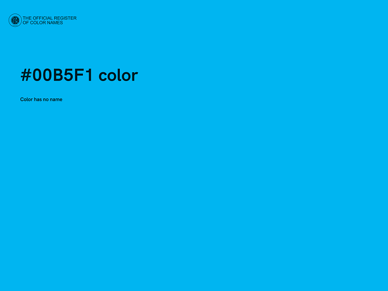 #00B5F1 color image