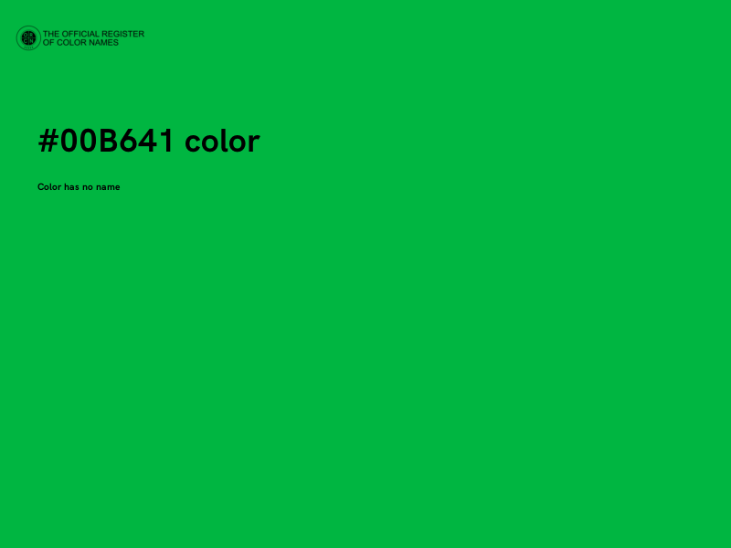 #00B641 color image