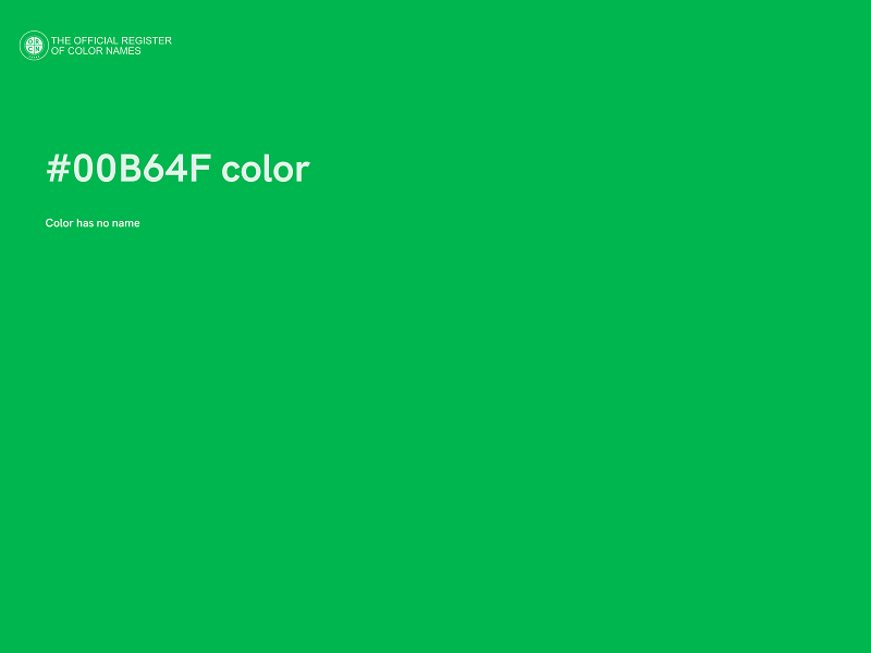 #00B64F color image