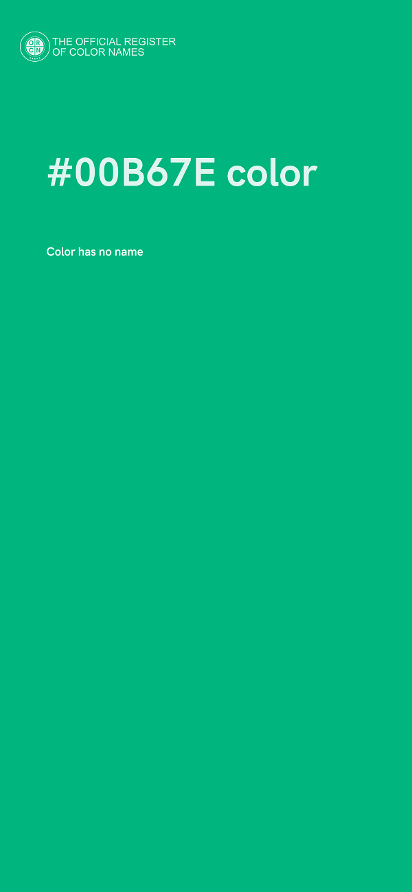 #00B67E color image