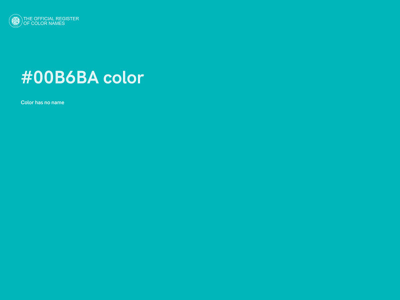 #00B6BA color image