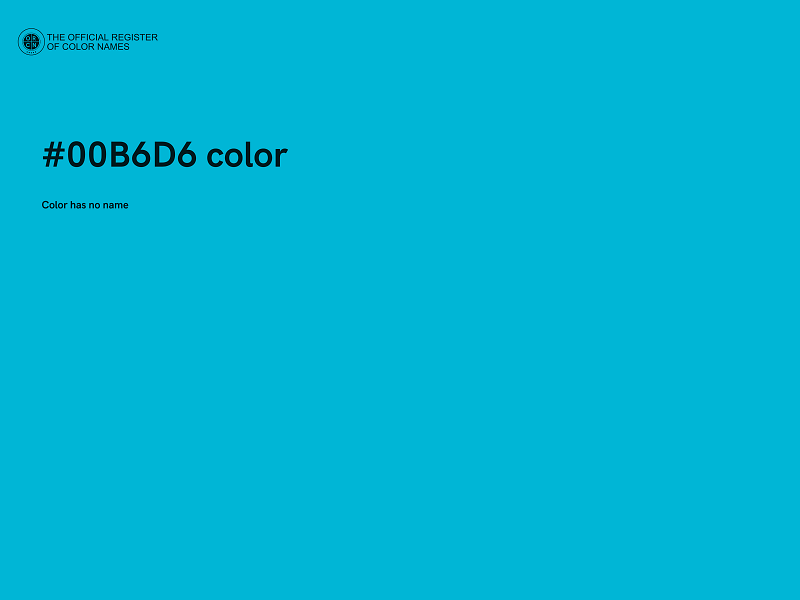 #00B6D6 color image