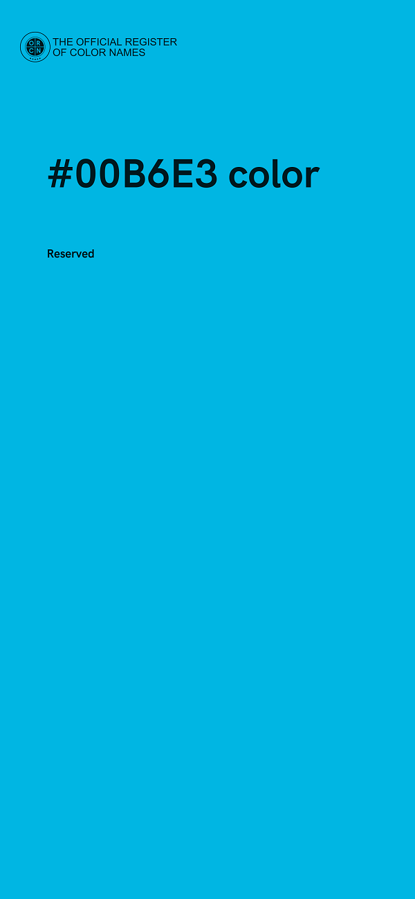 #00B6E3 color image