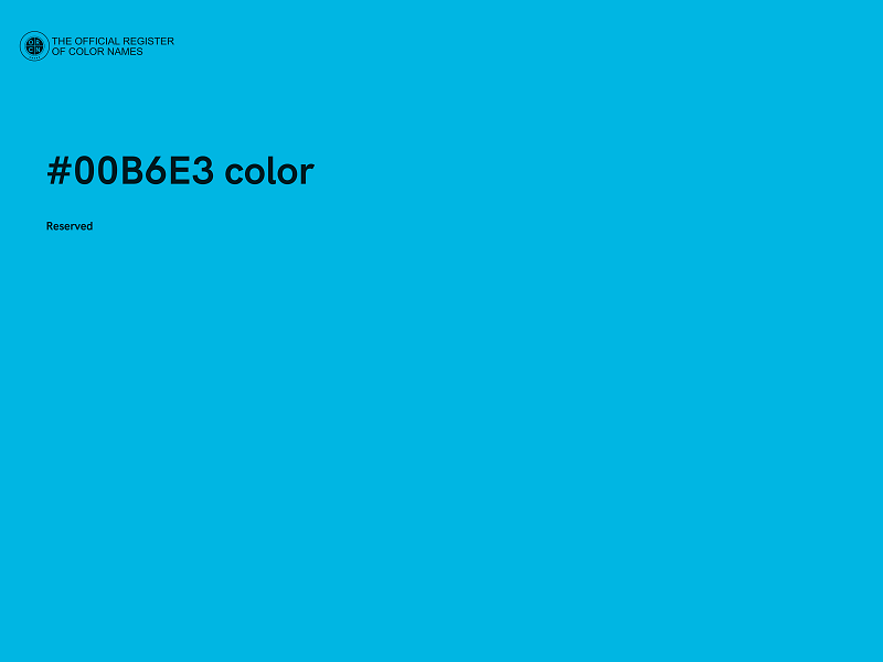 #00B6E3 color image