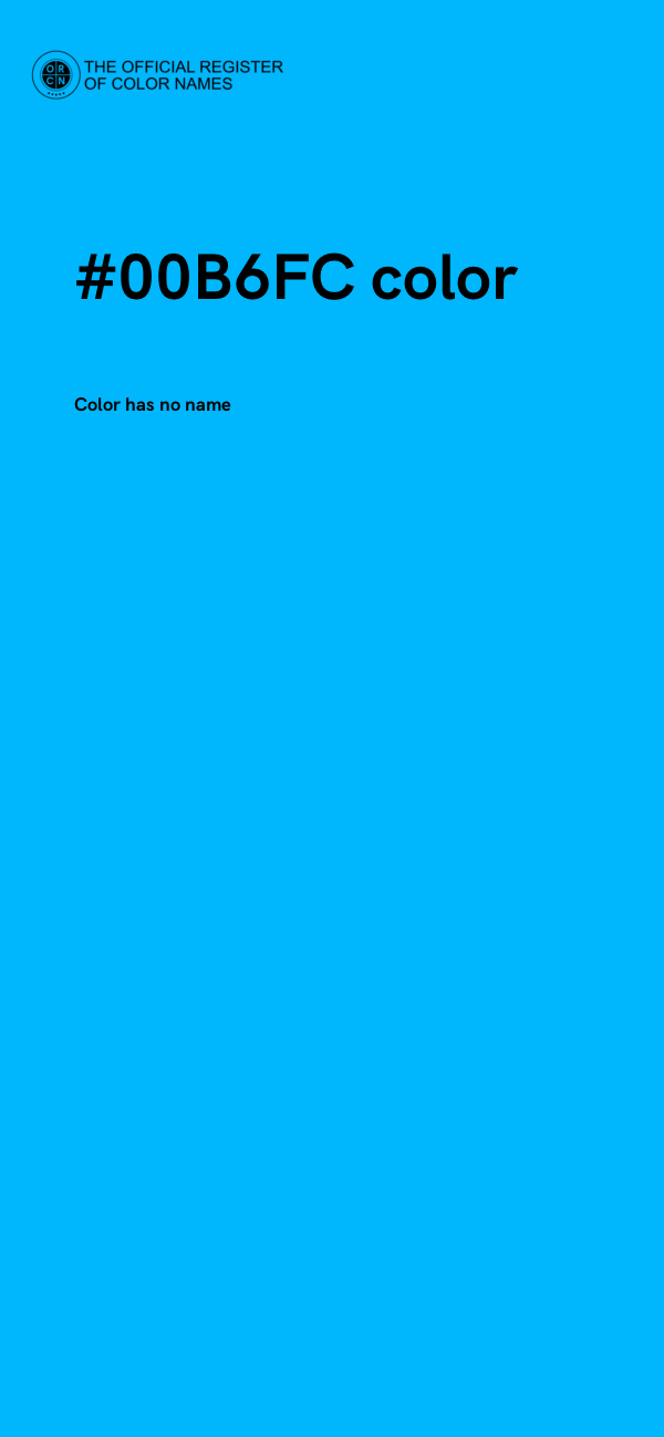 #00B6FC color image