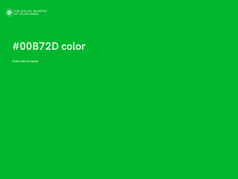 #00B72D color image