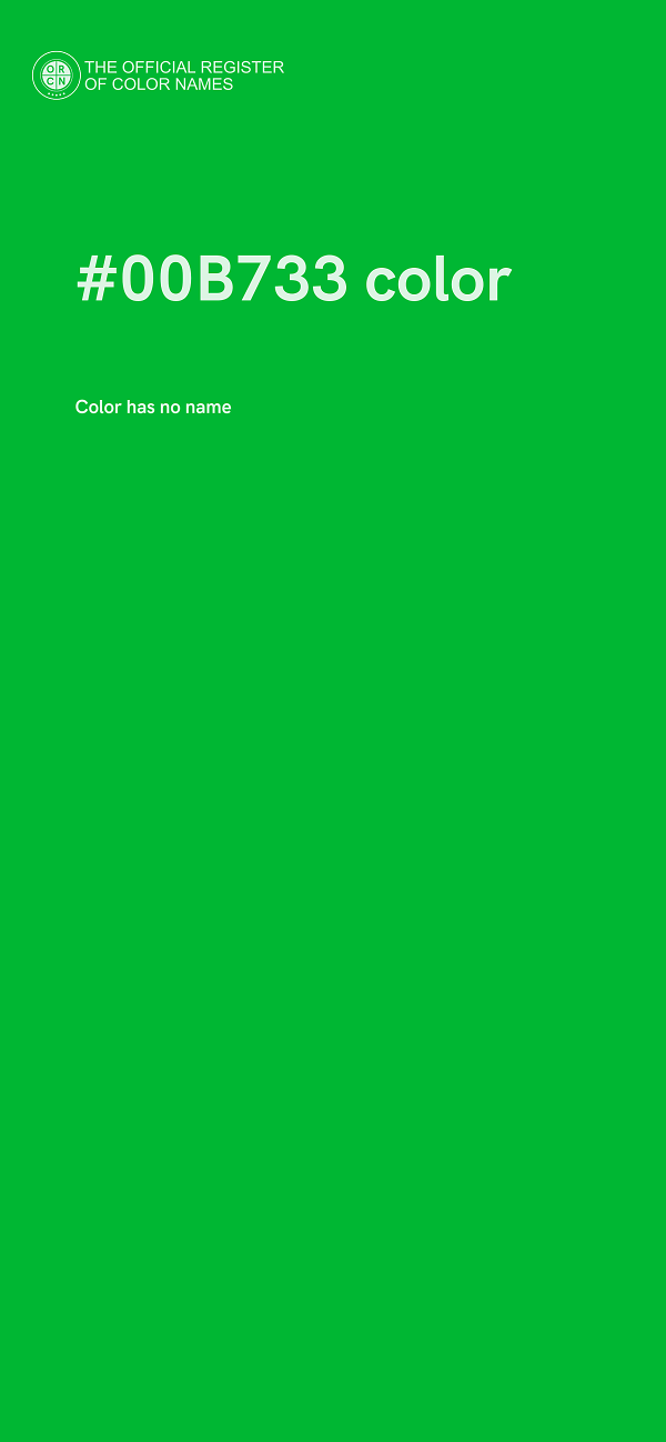 #00B733 color image