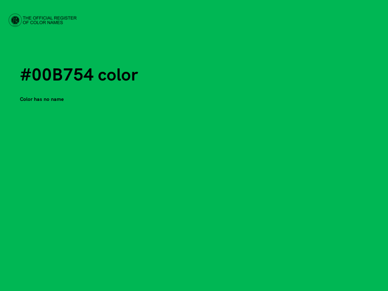 #00B754 color image