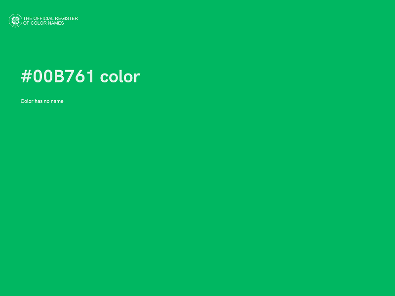 #00B761 color image