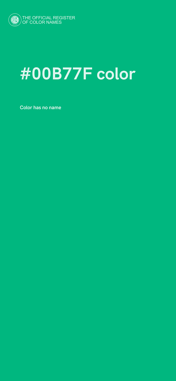 #00B77F color image