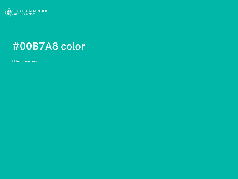 #00B7A8 color image