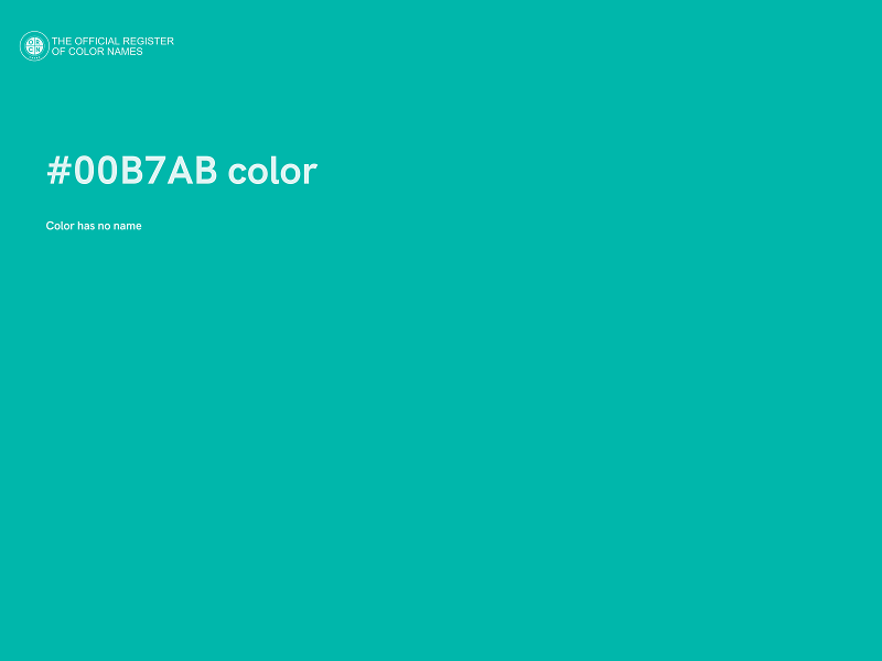 #00B7AB color image