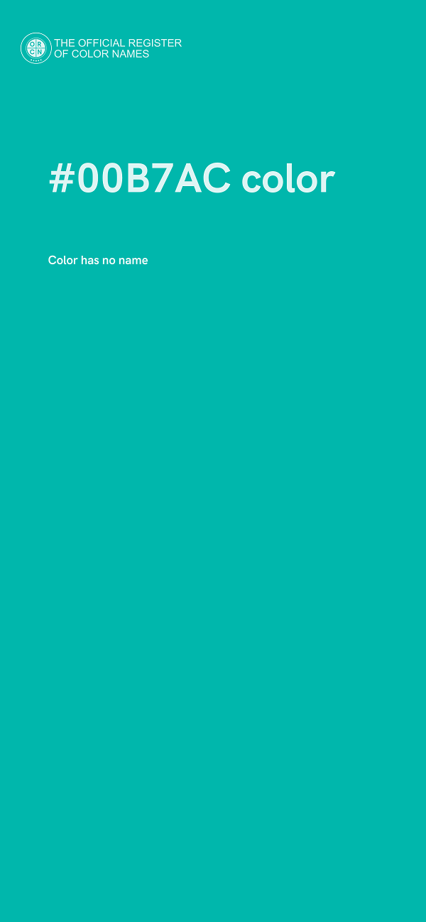 #00B7AC color image