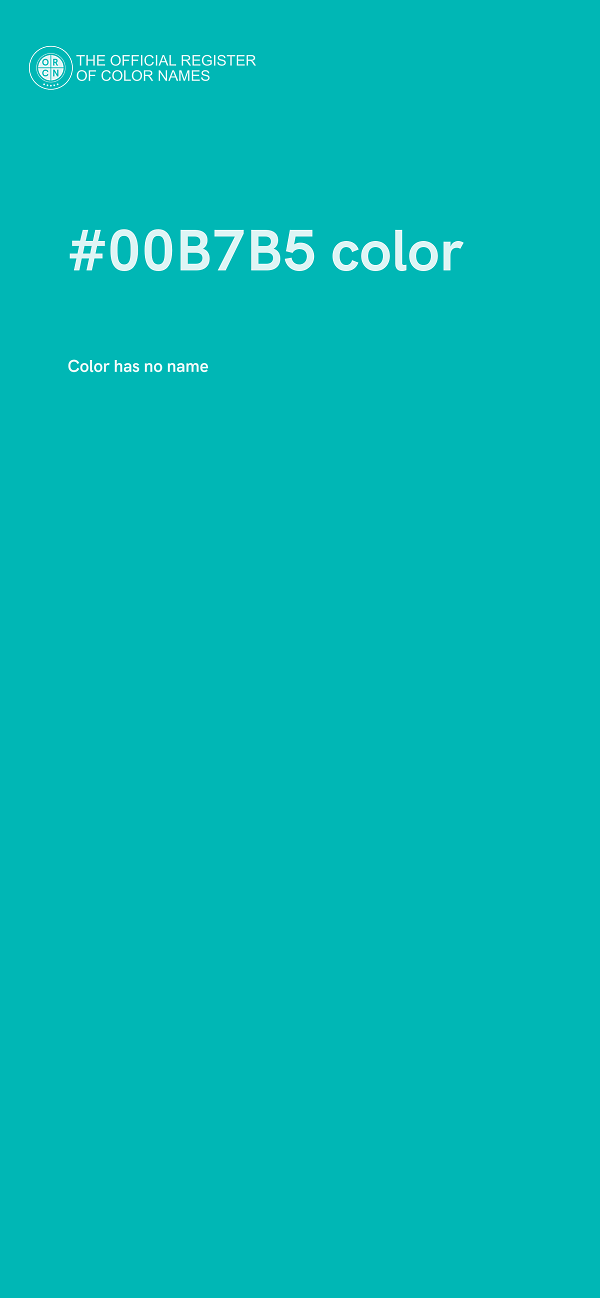 #00B7B5 color image