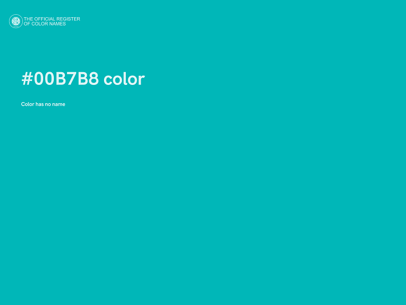 #00B7B8 color image