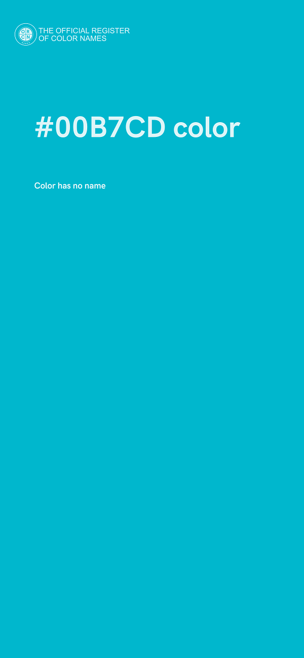 #00B7CD color image
