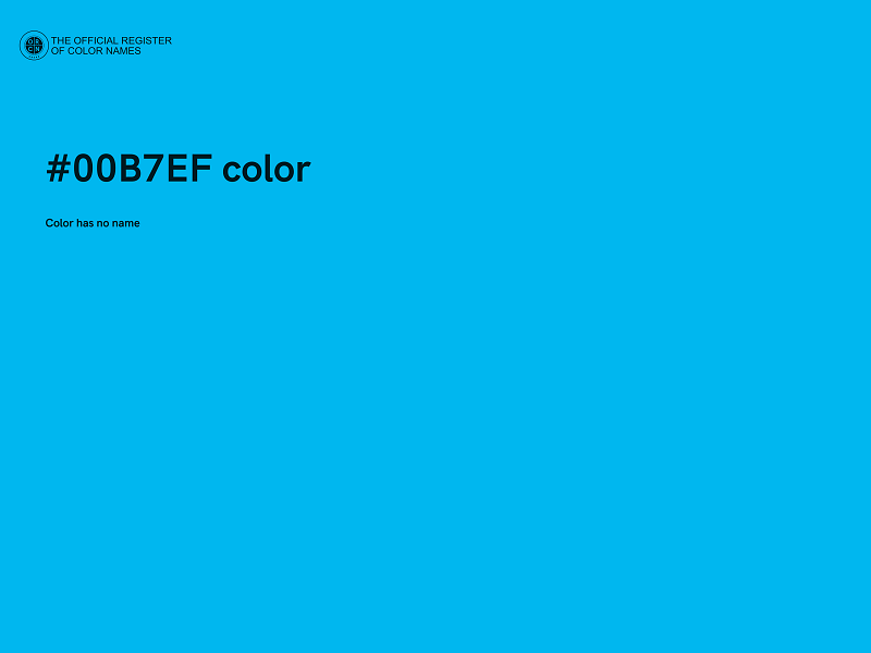 #00B7EF color image