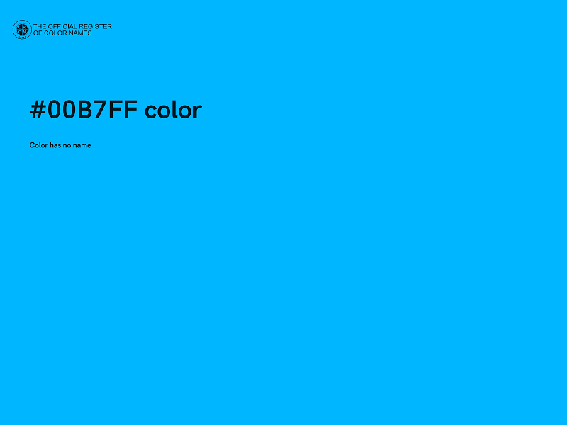 #00B7FF color image