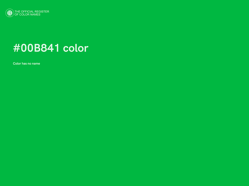 #00B841 color image